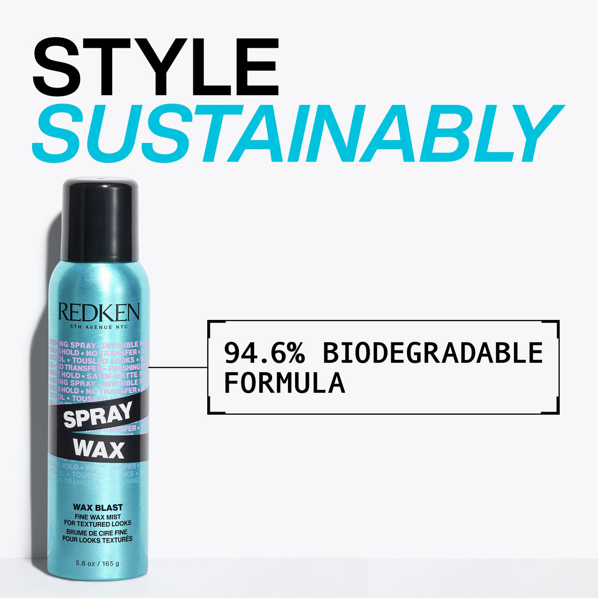Redken product label detail showing Micro-Wax Complex benefit