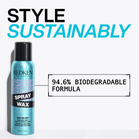 Redken product label detail showing Micro-Wax Complex benefit