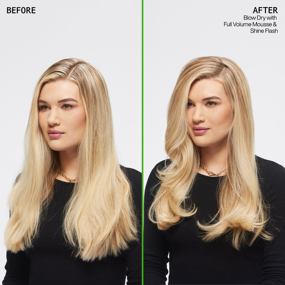 Redken close-up of foam texture for lightweight volume