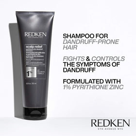 Redken shampoo texture close-up pouring to show lightweight formula