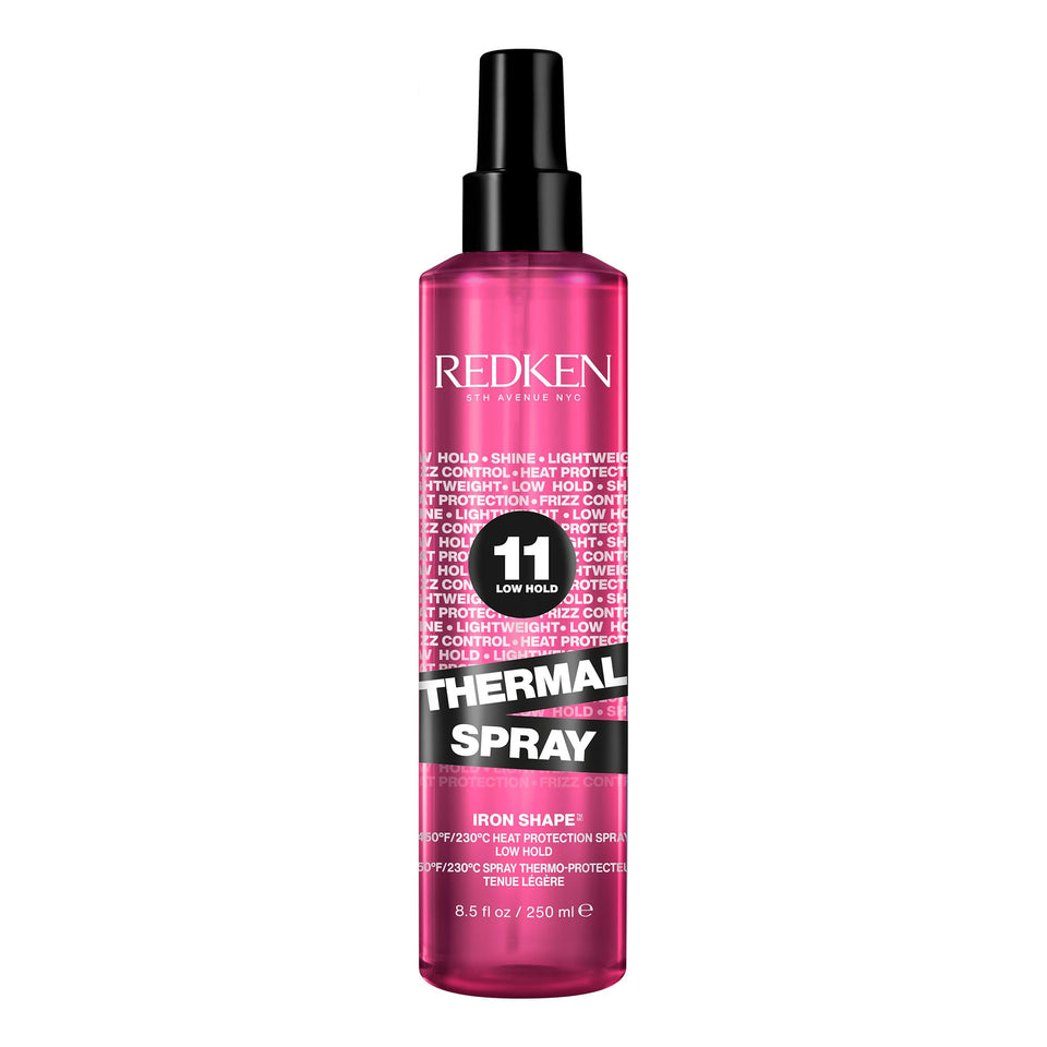 Redken Thermal Spray 11 front packaging showing bottle and label benefit