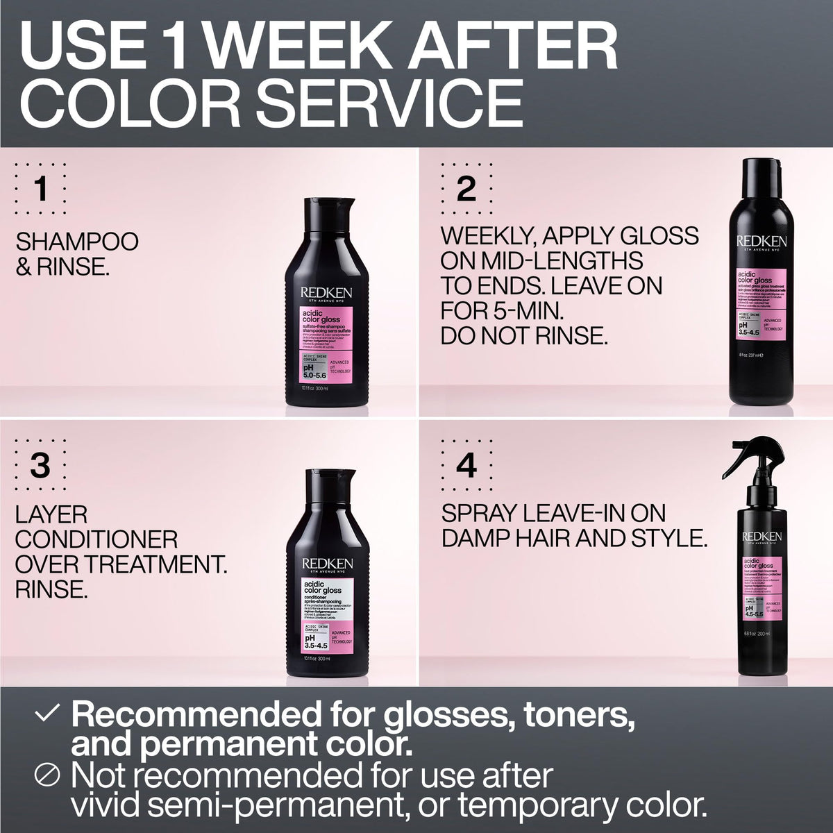 Redken treatment being applied to hair showing conditioning and easy spread