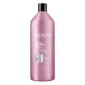 Redken bottle front view showing label and size, promotes long-lasting volume