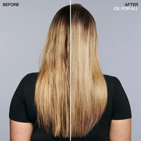 Close-up of hair roots after Redken Volume Maximizer showing thicker appearance