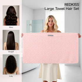 REDKISS close-up of plush microfiber texture for reduced frizz