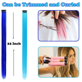 REDMENCO spread showing 22-inch blue and teal pieces for length and color