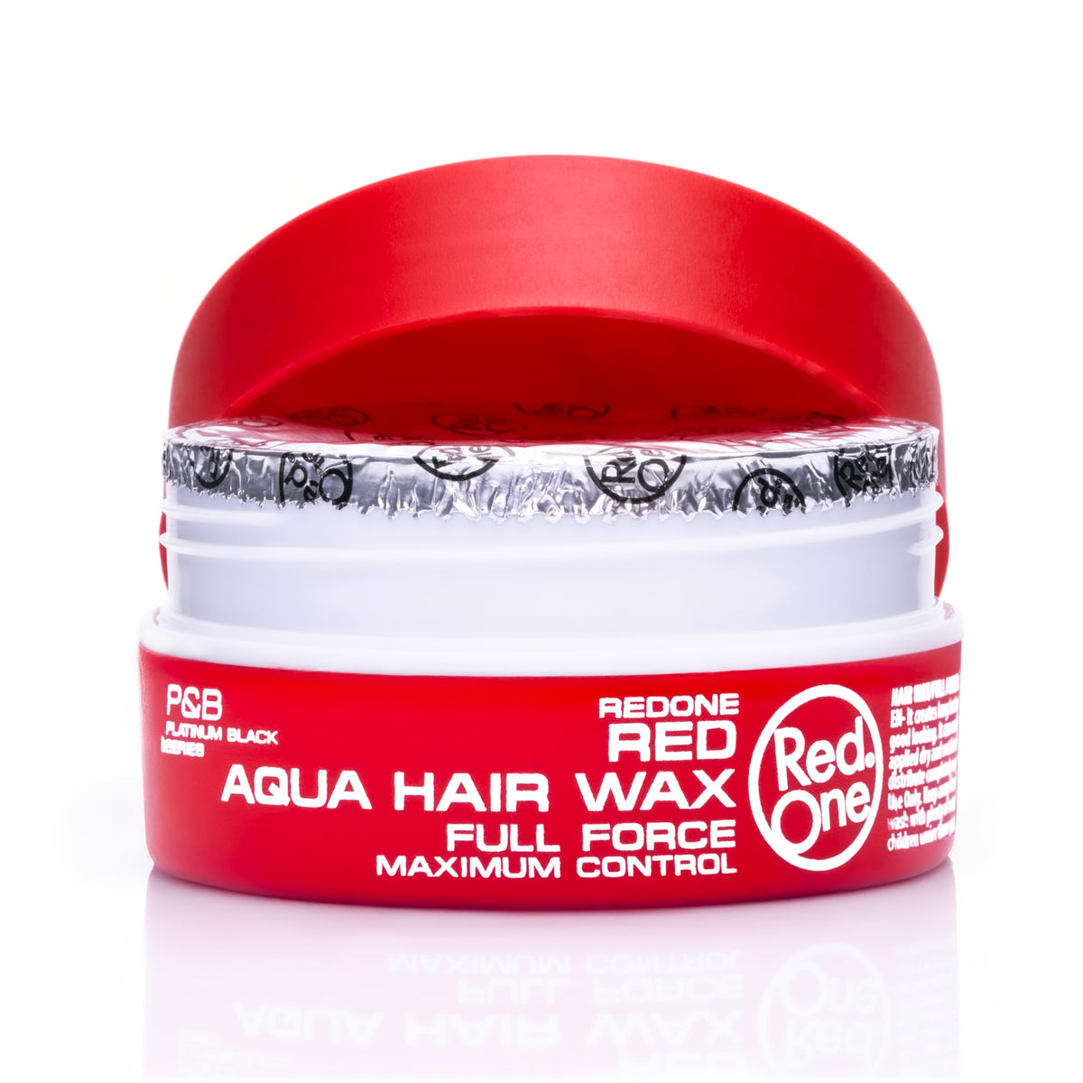 Redone beard shaping with wax highlighting precise control and hold