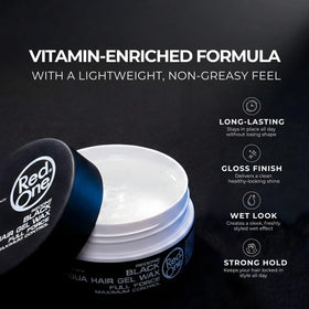Redone open jar showing creamy gel-wax texture for smooth application
