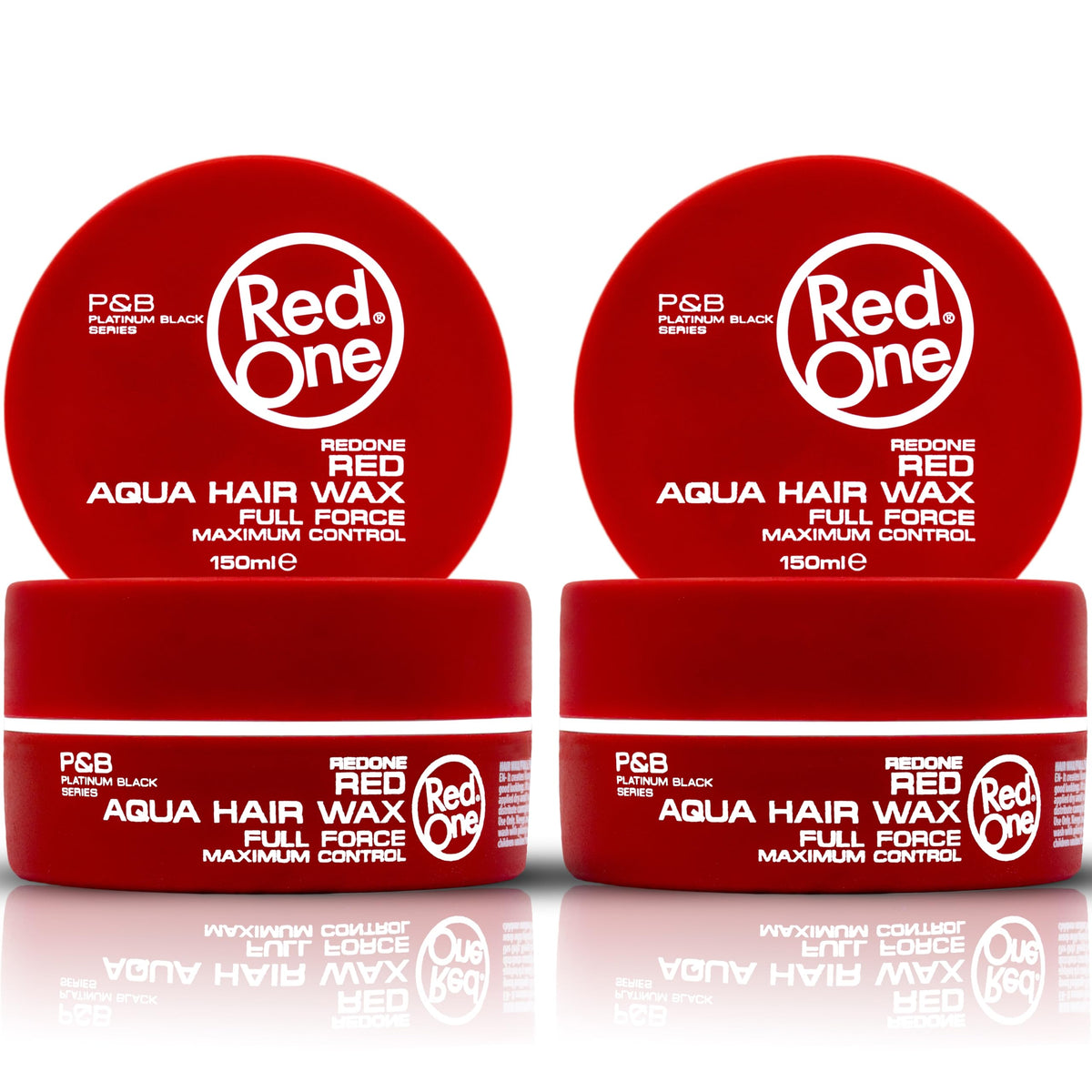 Redone front packaging showing two 150ml jars and strong hold benefit