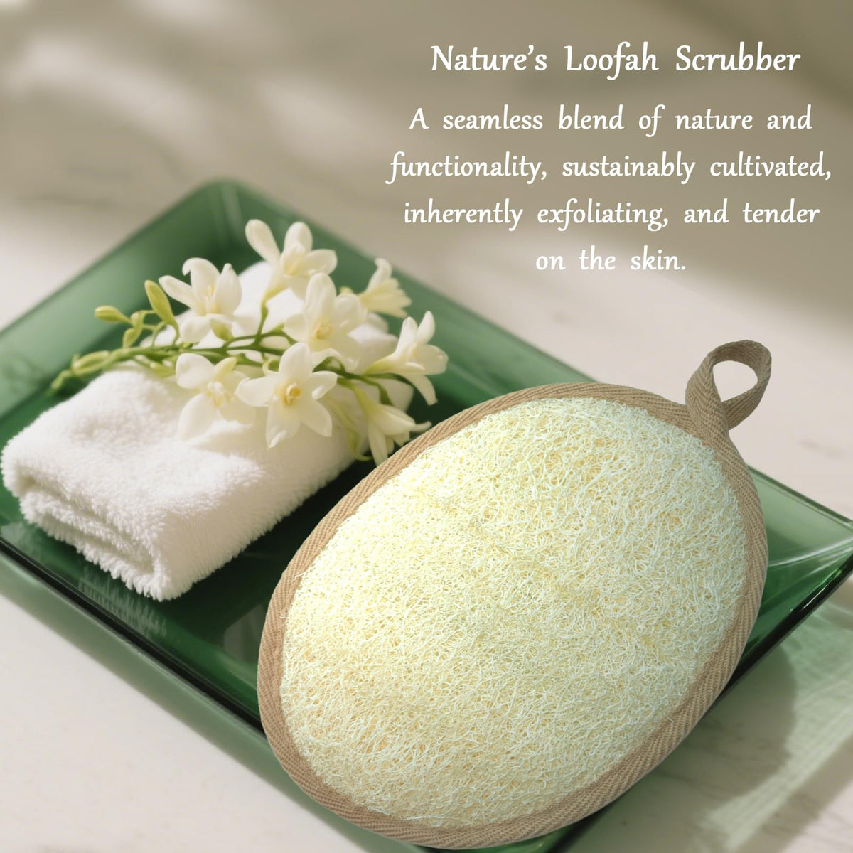 ReedChacha handheld pad in use producing foam for effective cleansing benefit