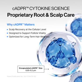 Refilled applicator massaging scalp to boost product contact and comfort
