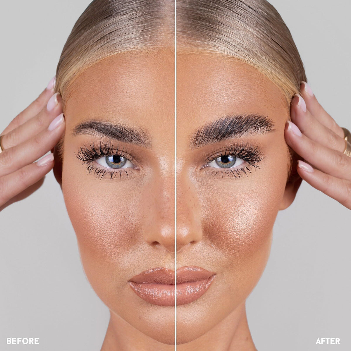 REFY Brow Sculpt double‑ended applicator comb and brush visible for precise shaping benefit