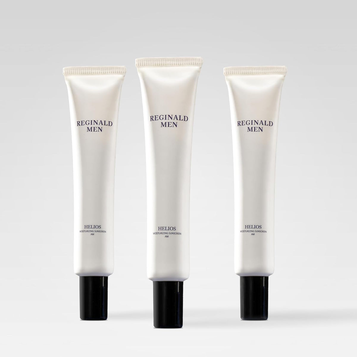 Reginald Men front packaging showing SPF 50+ protection and convenience