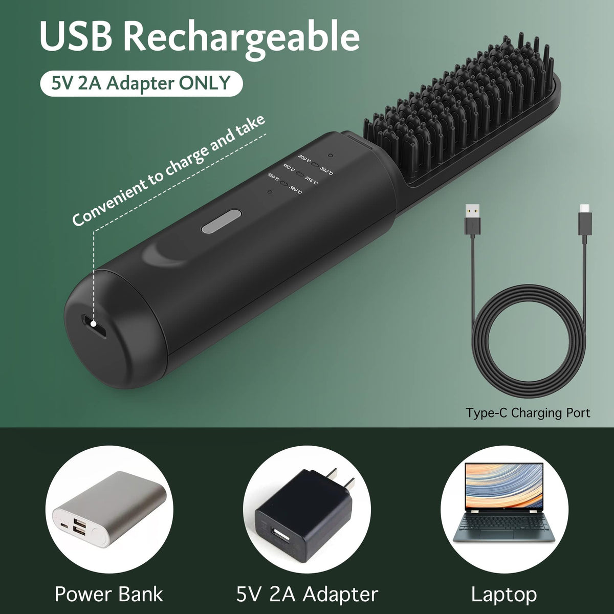 REHOYO travel bag with brush and accessories illustrating easy packing and on-the-go grooming