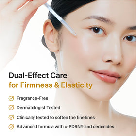 REJURAN ingredient label showing c-PDRN and Ceramide NP for repair benefit
