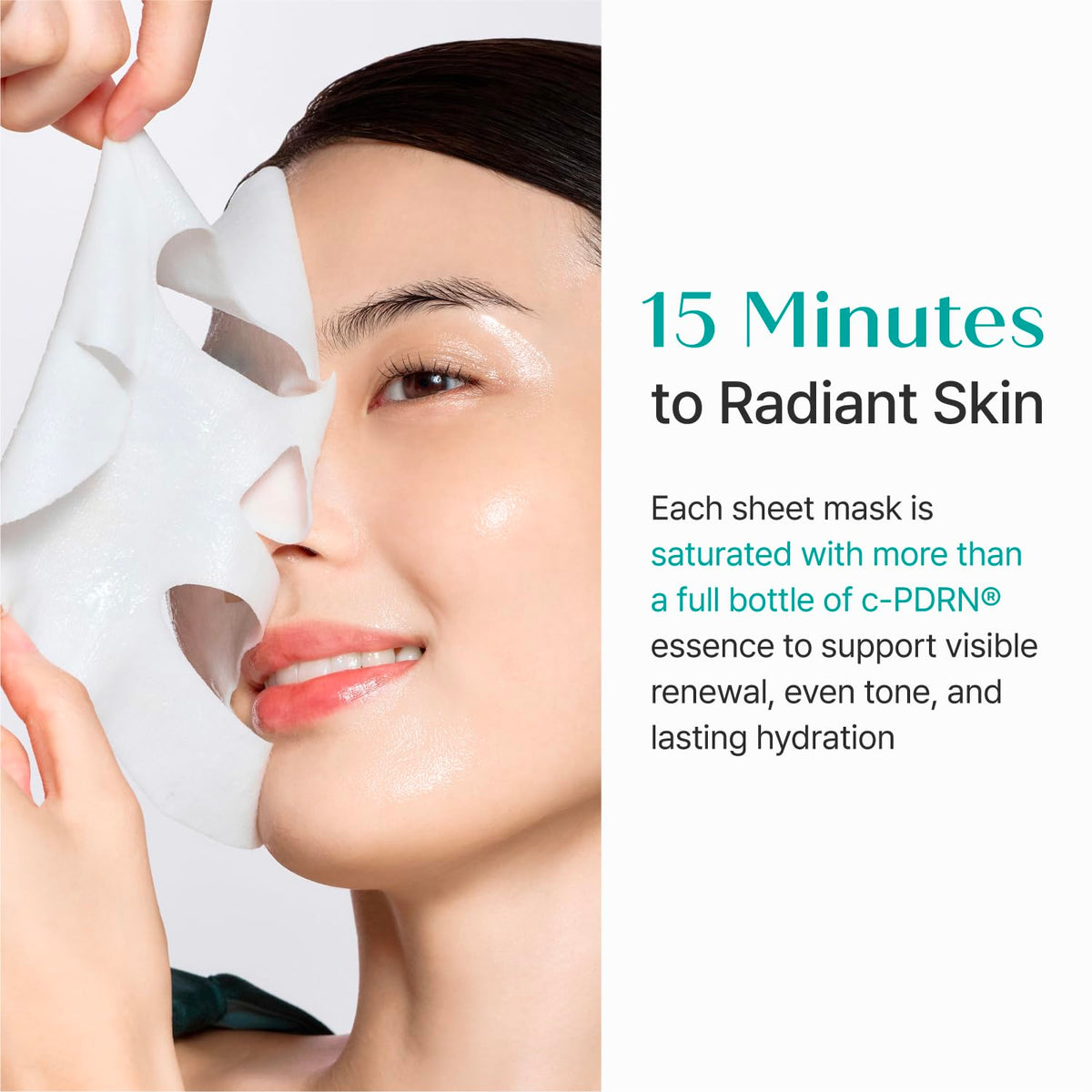 REJURAN mask in a bathroom lifestyle setting promoting a calming ritual