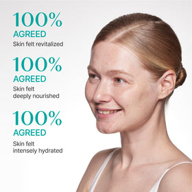 REJURAN pouring salmon serum showing lightweight hydrating consistency
