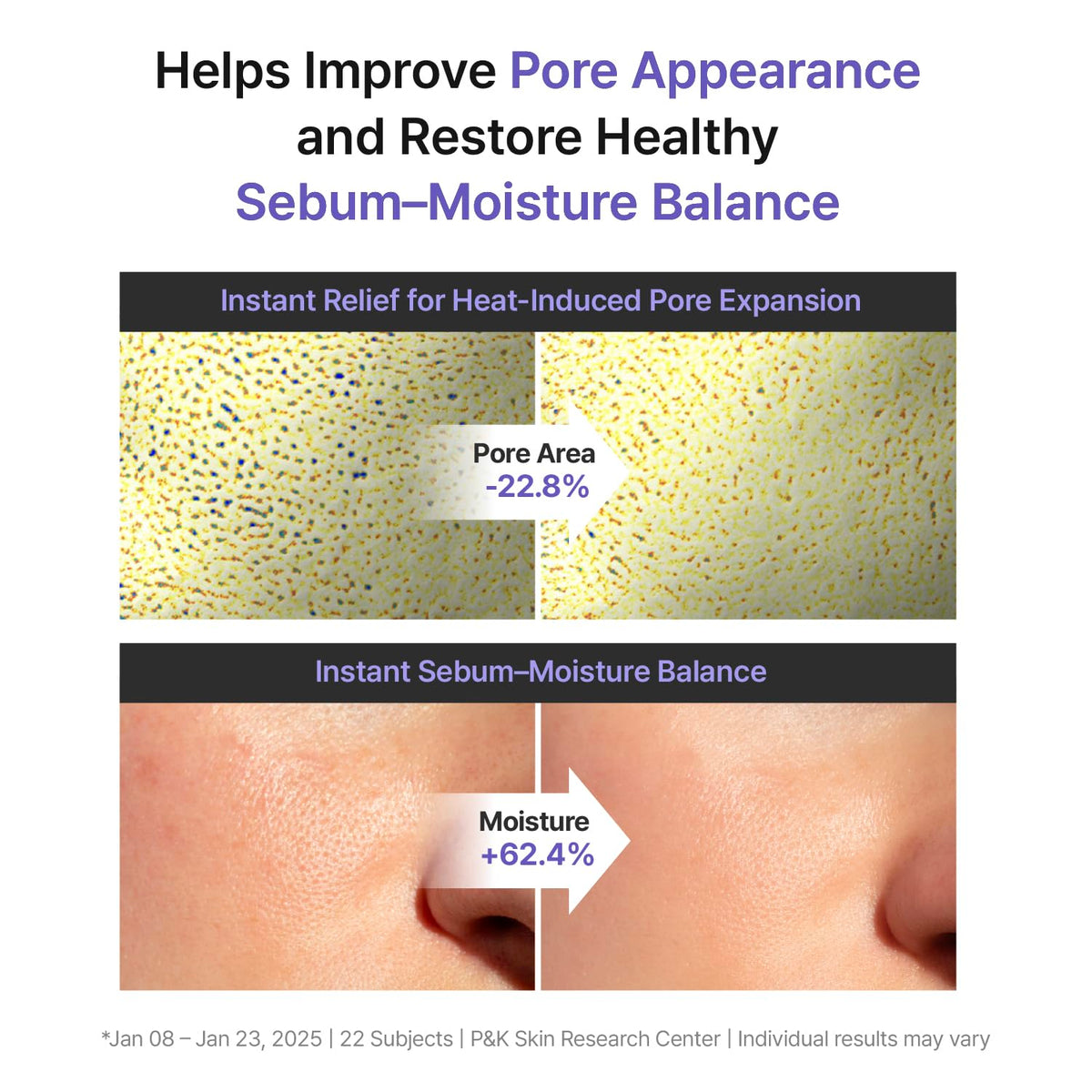 REJURAN pad in hand being applied for quick pore cleansing