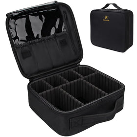 Relavel front view of closed train case showing compact protection