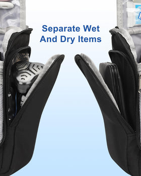 Relavel hanging with 360-degree metal swivel hook, keeps items accessible and upright