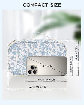 Relavel open top showing brush compartment and elastic slots protects brushes