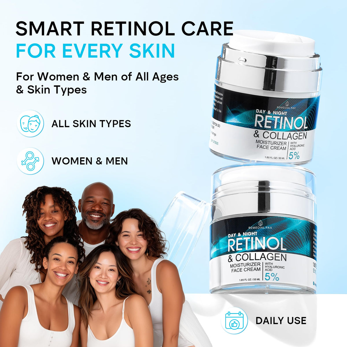 REMEDIAL PURITY AESTHETICS EXPERIENCE open jar texture showing smooth cream for hydration