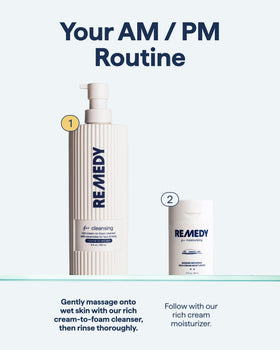 Remedy Science before and after soft skin comparison showing visible softness