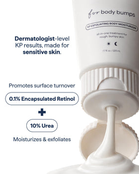 Remedy Science legs before and after visual demonstrating reduced bumps