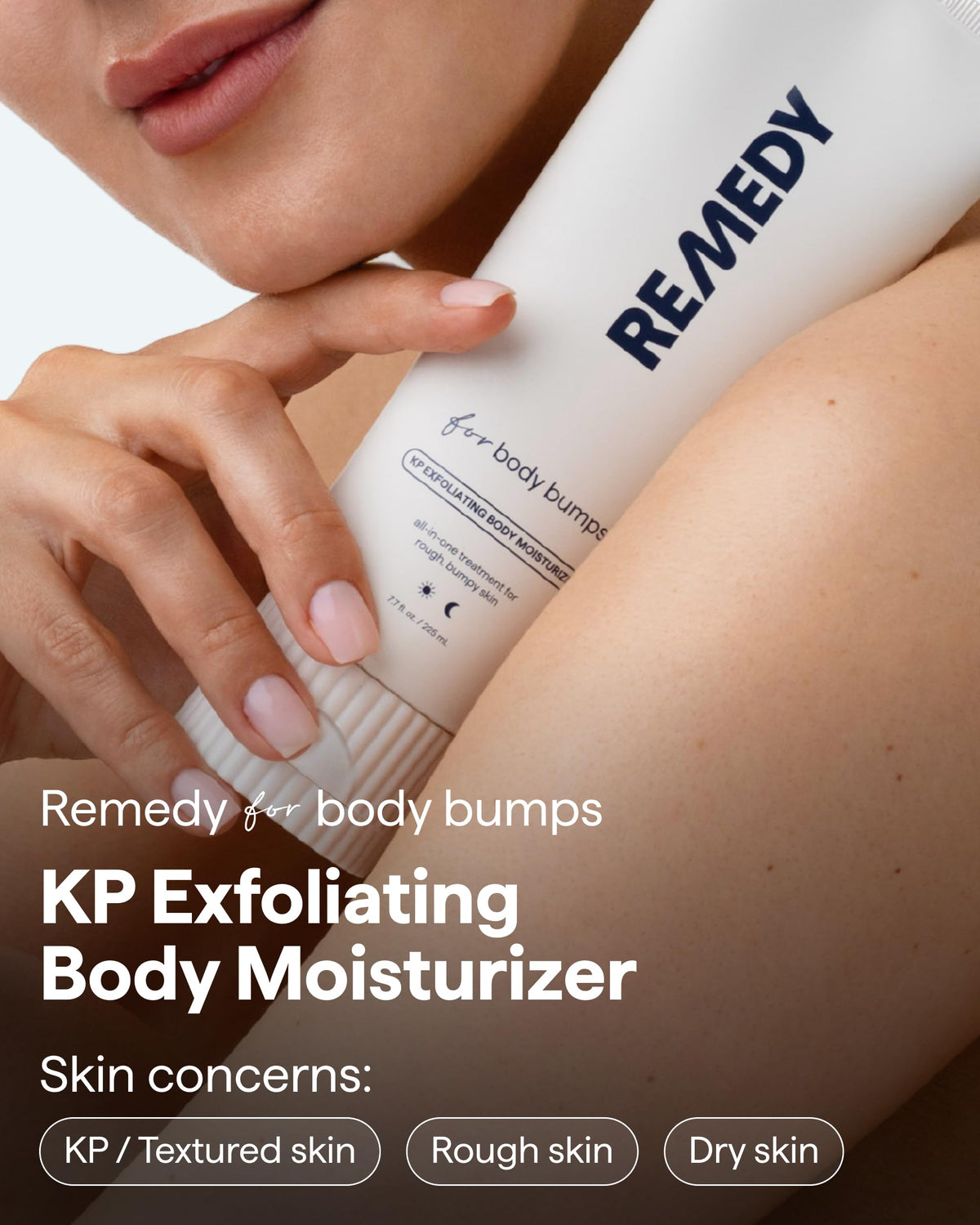 Remedy Science pump dispensing lotion for precise, mess-free application