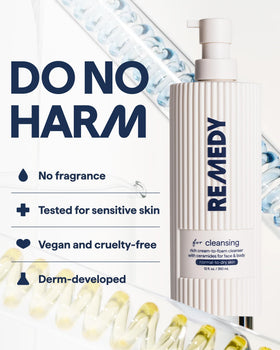 Remedy Science bottle next to moisturizer depicting layered hydration routine