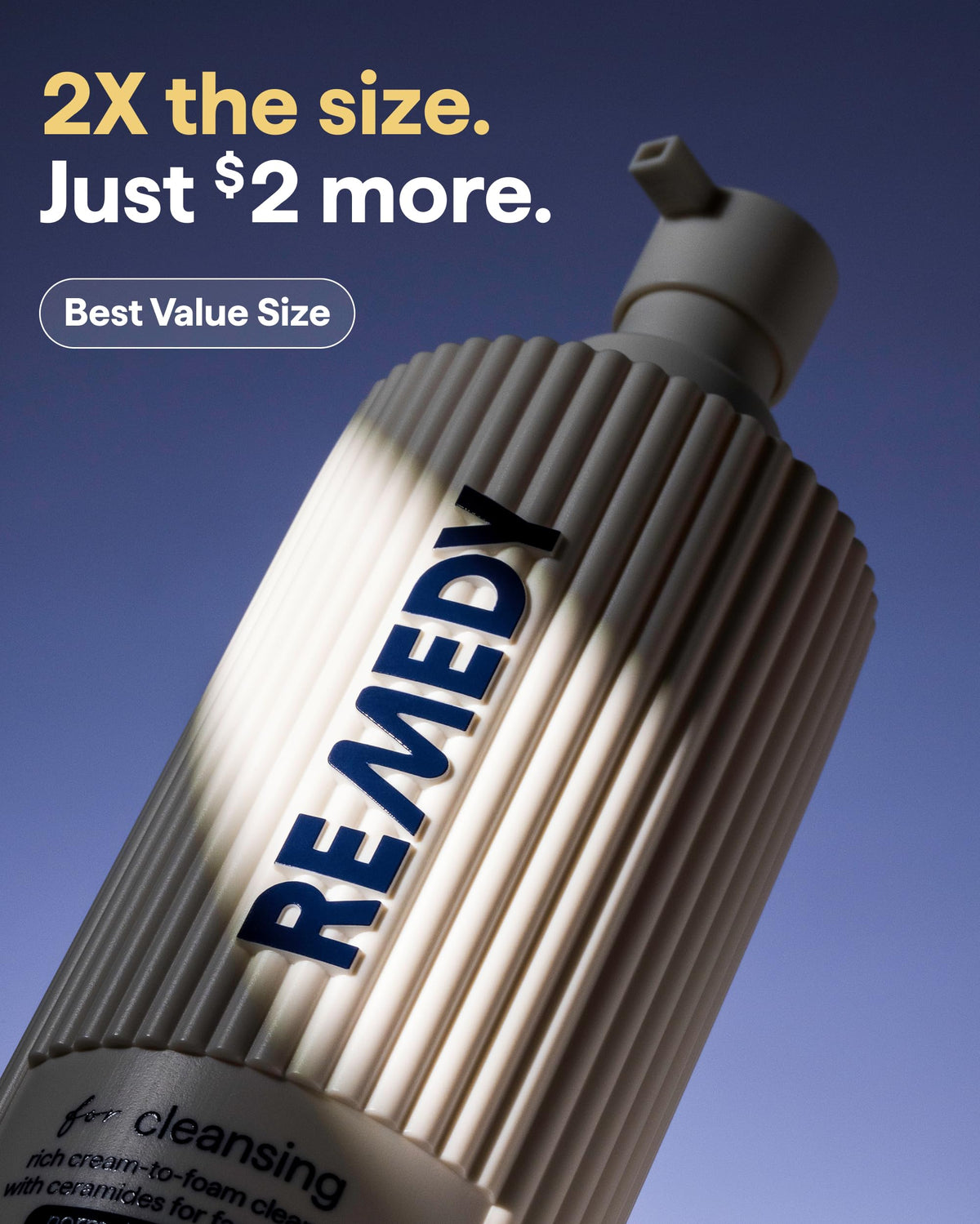 Remedy Science pump dispenser close-up for easy, controlled product use