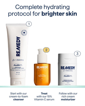 Remedy Science back label close-up displaying ingredient list and usage directions for clarity