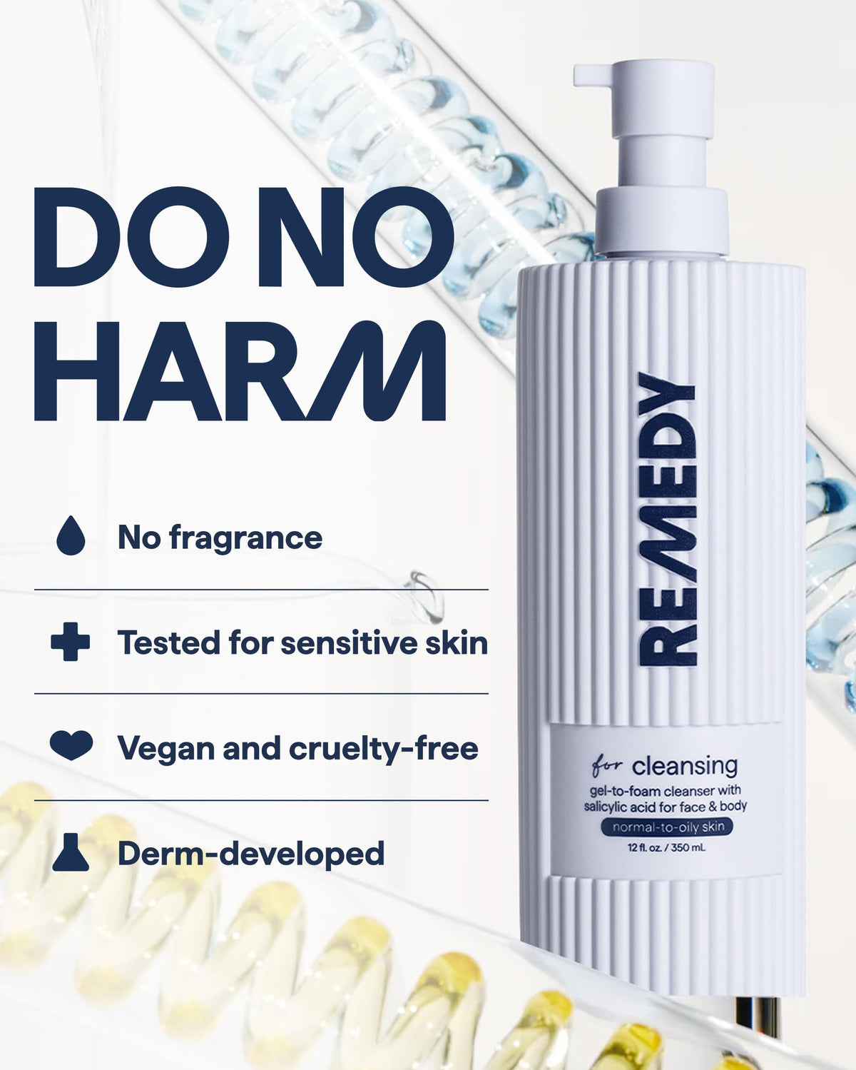 Remedy Science before and after skin texture image showing clearer, less congested pores