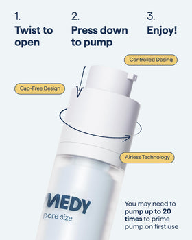 Remedy Science ingredient label detail showing retinol, salicylic acid and niacinamide benefits