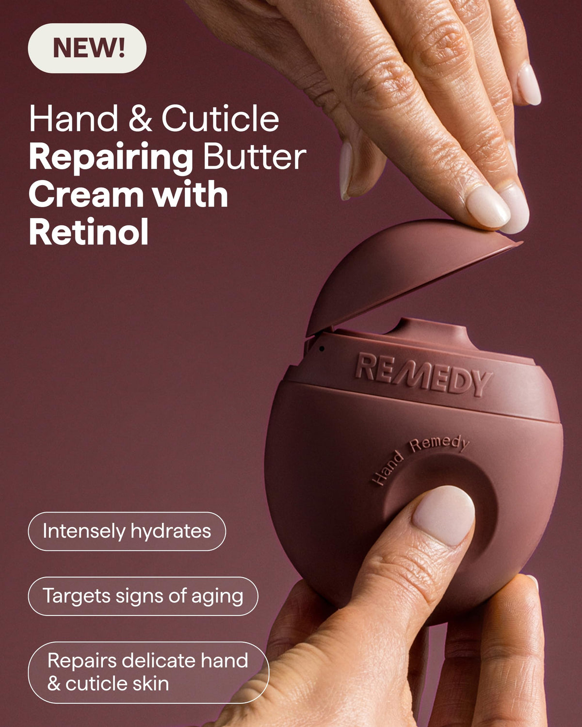 Remedy Science open-cap close-up showing creamy texture and fast-absorbing benefit