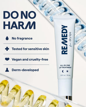 Remedy Science size comparison next to coin to show compact travel‑friendly tube