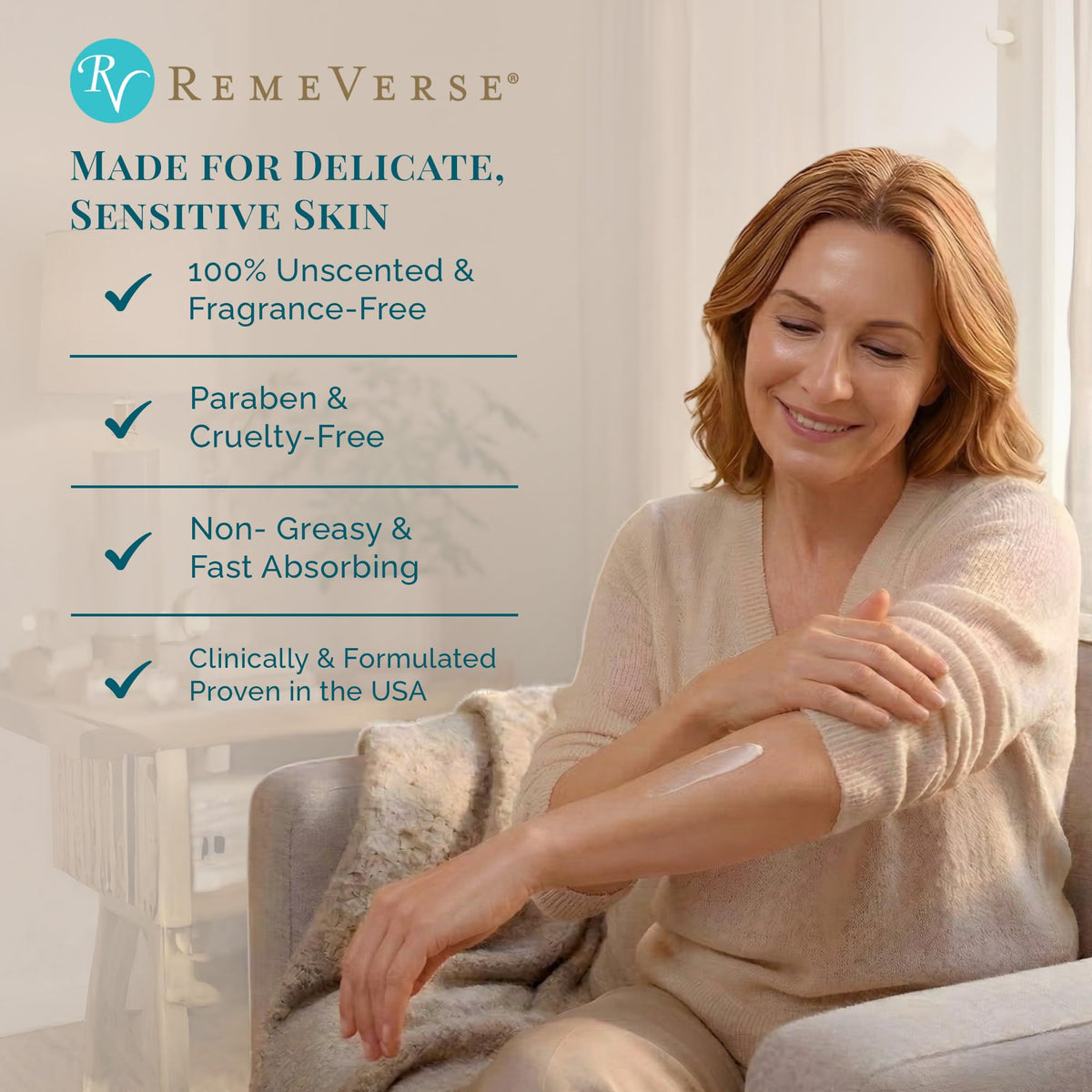RemeVerse jar in bathroom setting suggesting calm daily skincare routine