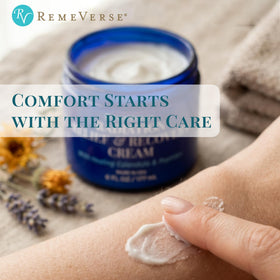 RemeVerse label detail highlighting key ingredients and safety info