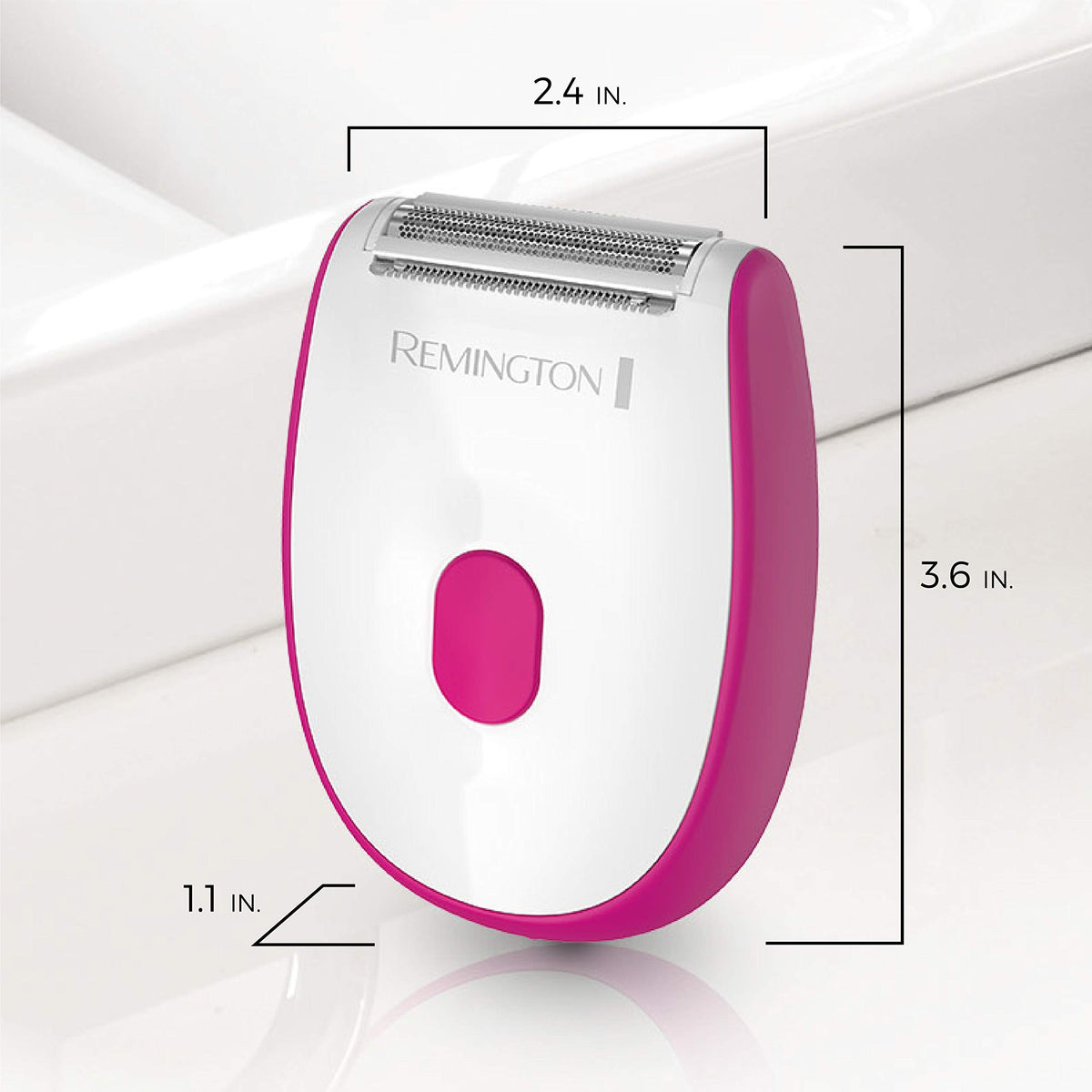 Remington angled head detail improving reach and faster shaving