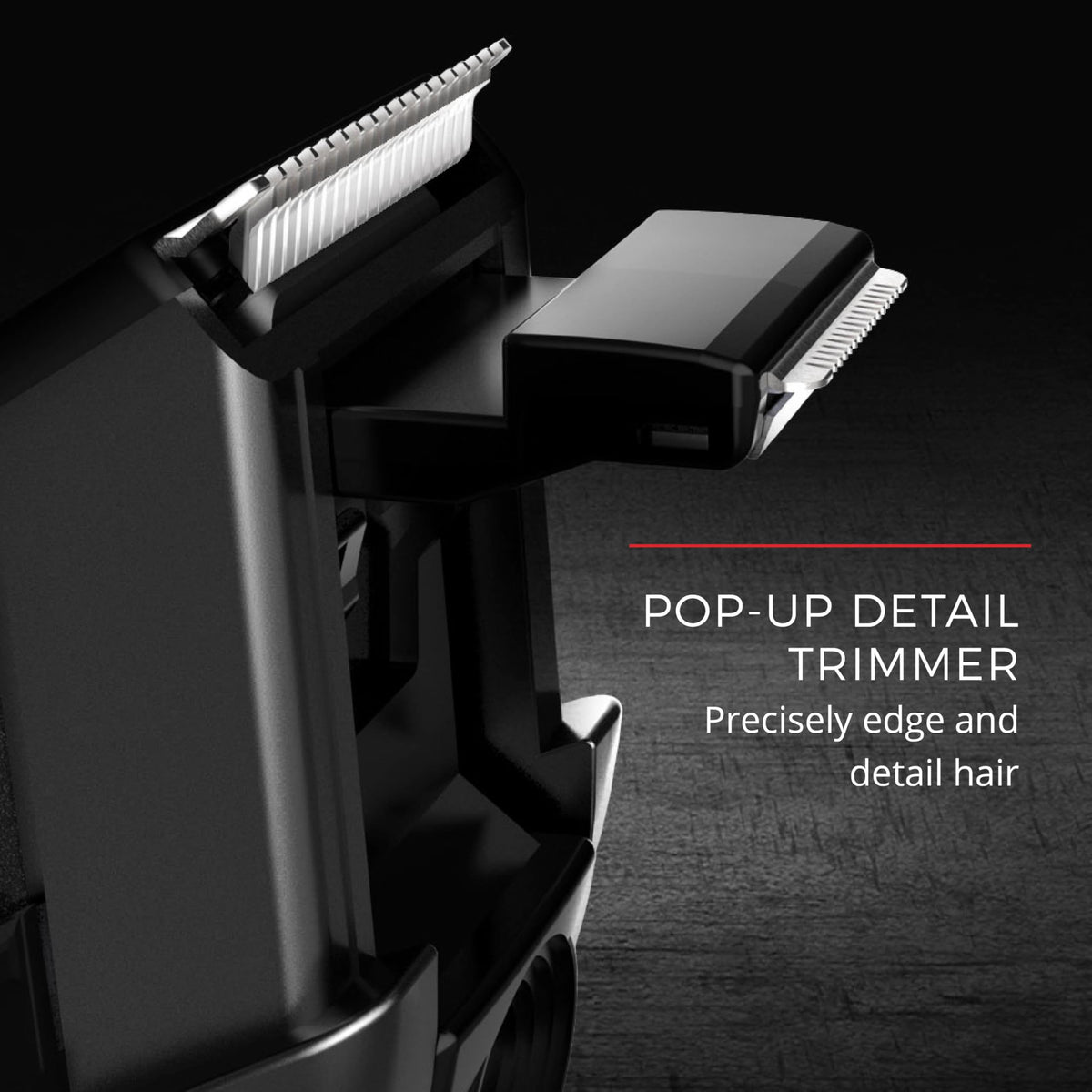 Remington ceramic blade closeup highlighting durable coating for smooth trimming