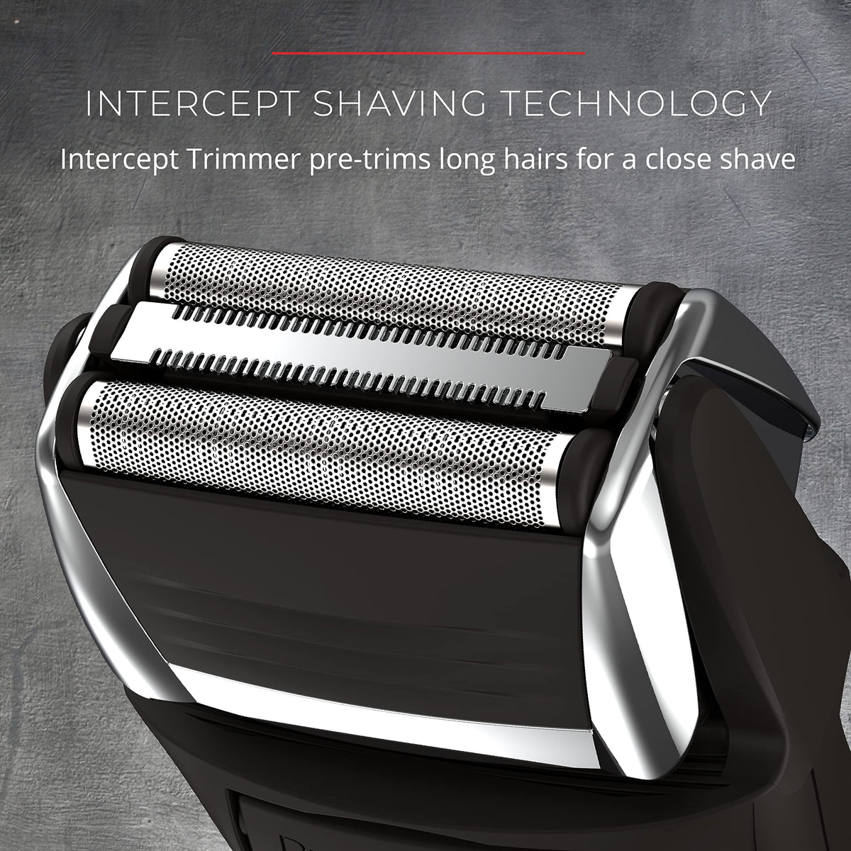 Remington close-up of cutters displaying sharp edges for smoother shaves