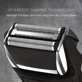Remington close-up of cutters displaying sharp edges for smoother shaves