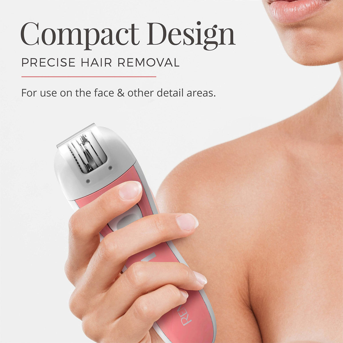 Close-up of Remington tweezers head highlighting six automatic tweezers for efficient hair removal
