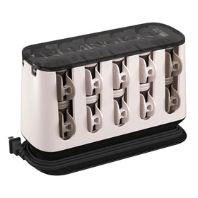 Remington hot rollers front packaging showing full 20-piece set and benefits