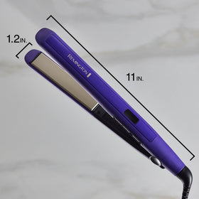 Remington in use styling long hair demonstrating reduced frizz and efficient coverage