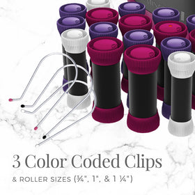 Remington J-clips holding roller securely with minimal crease for neater curls