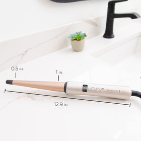 Remington lifestyle image on bathroom vanity illustrating everyday styling and quick heat-up