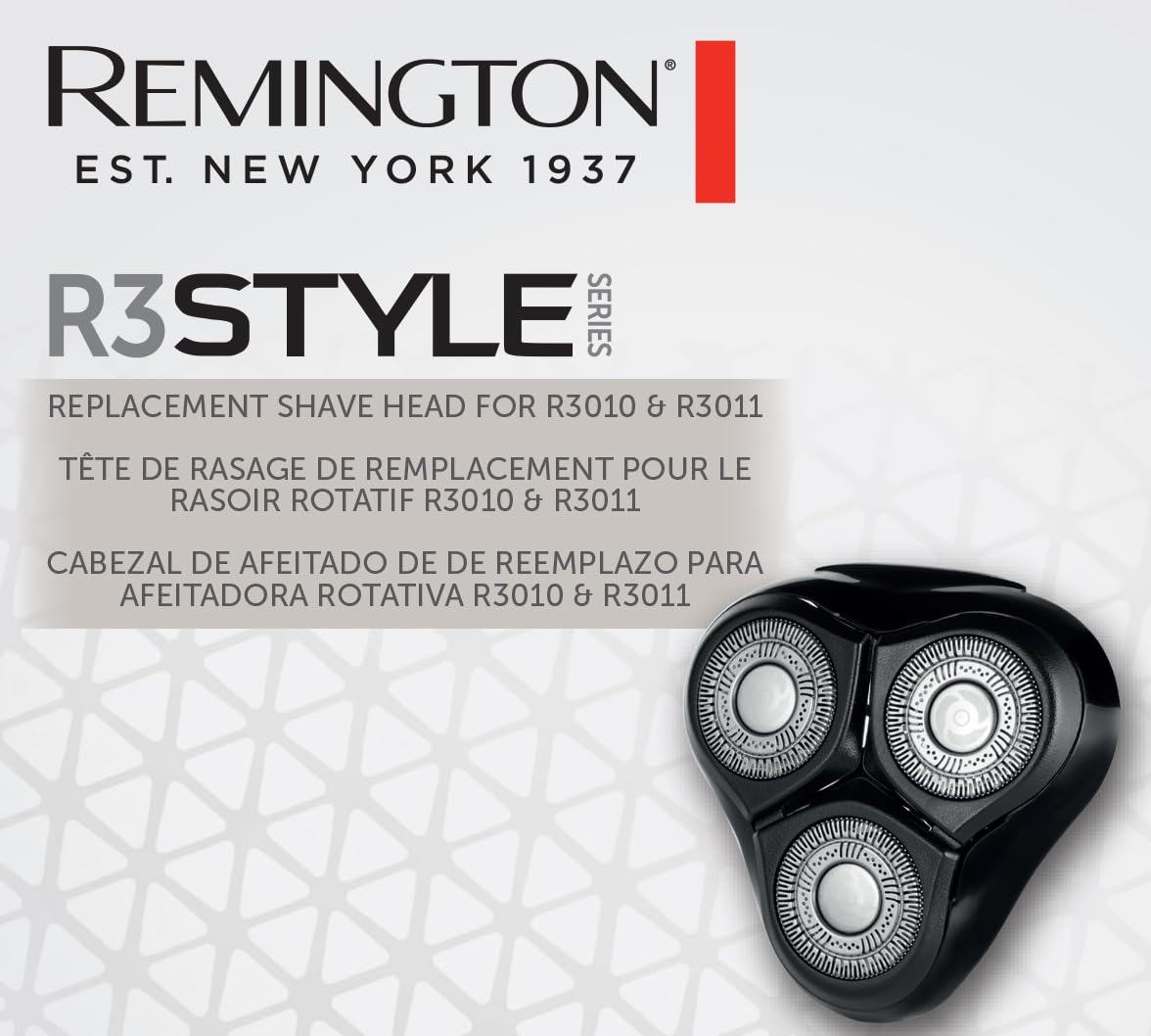 Remington close-up of twin-track cutters highlighting improved hair capture benefit