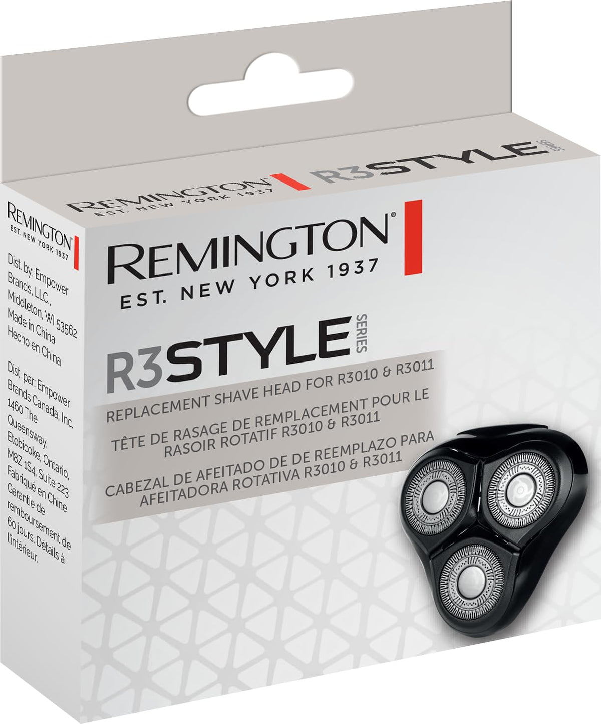 Remington head installed on shaver in use shaving neck for smoother passes