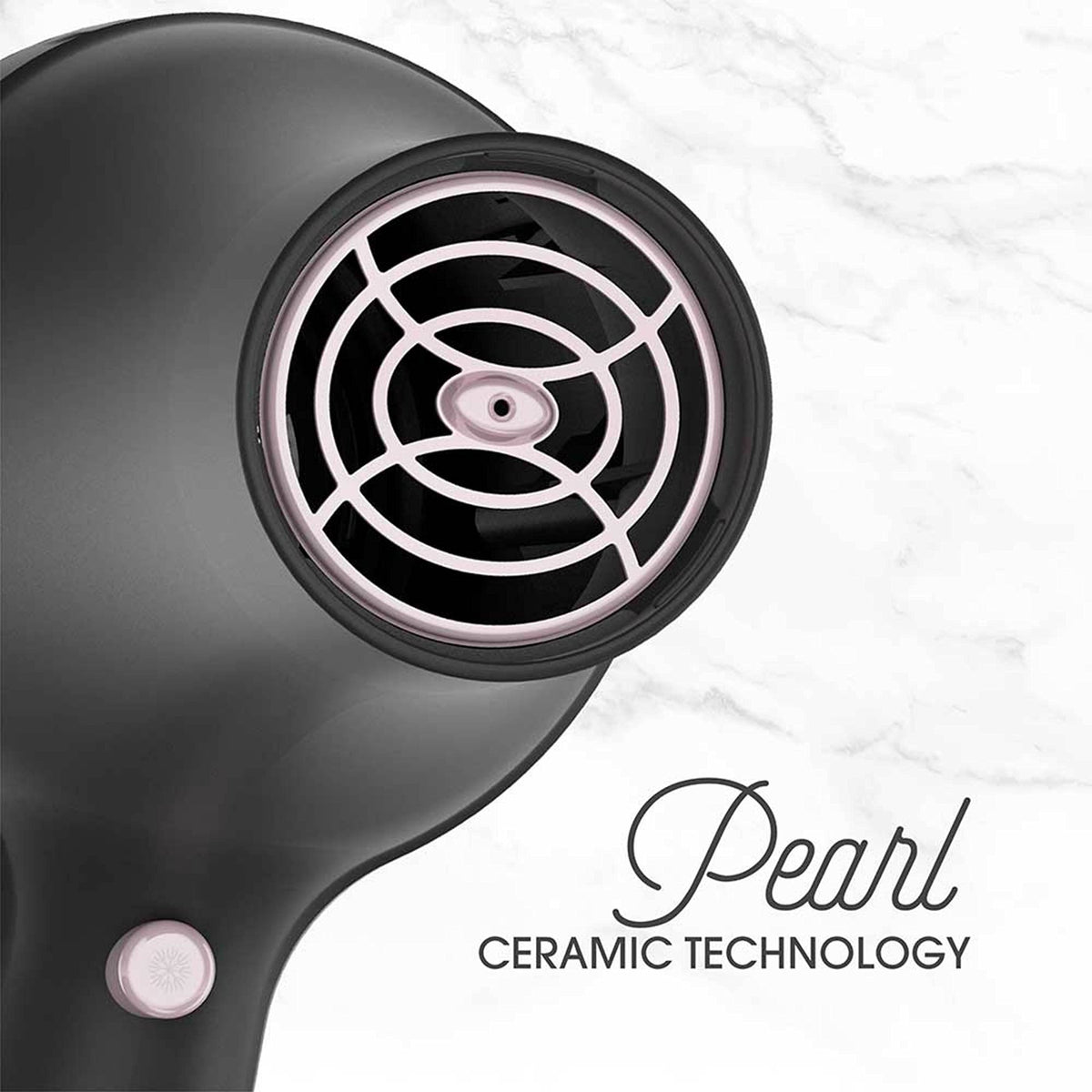 Remington barrel close-up showing pearl ceramic finish for even heat
